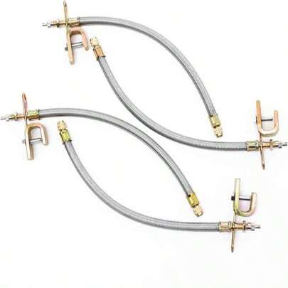 Tiziri 4PCS 12&#34; Tire Valve Stems Braided Dual Tire Valve Stem Extension Truck RV Trailer Wheel 300mm New Extender Rod