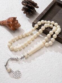 45 piezas de cuentas de oración musulmanas/Tasbih de 10 mm de acrílico con borlas, decoración del hogar - Multicolor - Ver 5