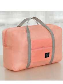 1pc Foldable Large Capacity Travel Bag, Lightweight Luggage Duffel Bag Suitable For Sports, Travel, Vacation, Back To School, Weekend Trip, Overnight, Travel Storage, Airport Travel Clothes, Travel Essentials, Luggage Bag, Christmas Gift Ideas, For Women, Girls, Mom, Mother's Friend, Birthday, Fitness Bag, Sports Bag, Training Bag, Holiday, Thanksgiving, Thank You Gift