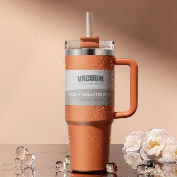 Botella de agua de acero inoxidable de 30oz/40oz para uso doméstico, de gran capacidad, reutilizable, para deportes y actividades al aire libre