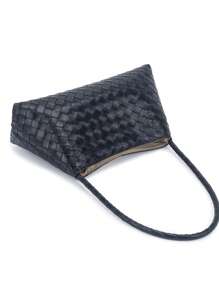 Bolsos de mujer tejidos para debajo del brazo, nuevos de alta gama para 2025, estilo vintage versátil con asa superior y bolso de hombro