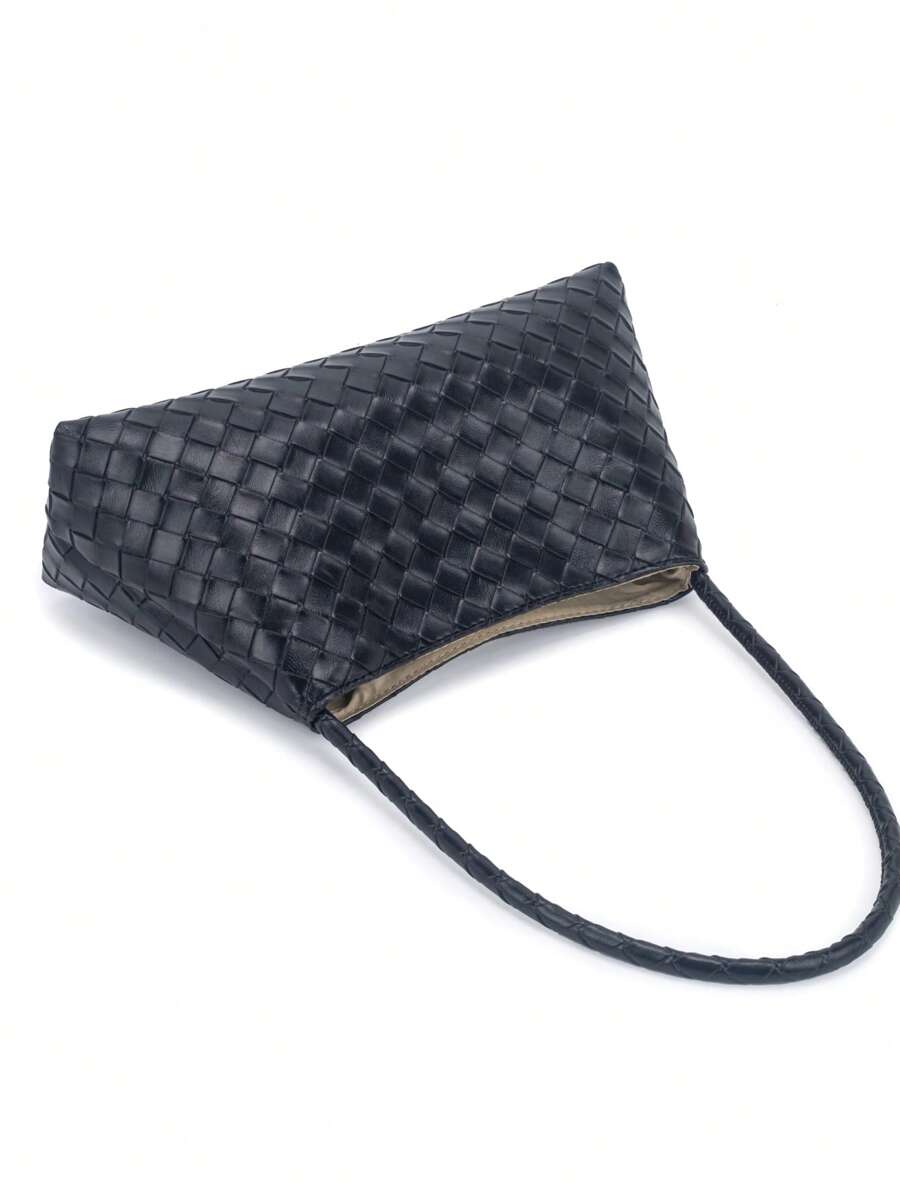 Bolsos de mujer tejidos para debajo del brazo, nuevos de alta gama para 2025, estilo vintage versátil con asa superior y bolso de hombro