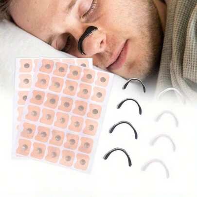 30 件磁性鼻扩张器套装 - 让您舒适呼吸并减少打鼾，适合男性和女性，易于使用，防滑设计，透气材质，适合睡眠、运动和日常使用