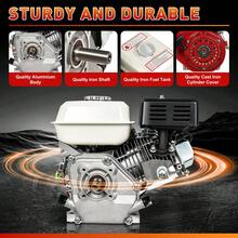 6.5HP 200cc 4-Stroke Gasoline Engine - 3KW/3600RPM Power Motor With 6.5L Fuel Tank For Pumps, Tillers & Farm Equipment (Pull Start, Air-Cooled) - Red Black - View 1