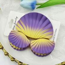3pcs Women Hair Clip, Gradient Color Shell Hair Claw For Thick Thin Hair Styling Accessories