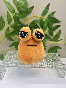 1个可爱宠物外星人Pou毛绒玩偶 - 送给孩子的完美礼物，毛绒玩偶 - 可爱的毛绒动物玩偶，配有钥匙扣、包包挂饰和钱包装饰 - 彩色 - 查看 8