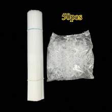 50/100个塑料气球夹和杆，适用于婚礼、生日、周年纪念、派对、简易透明气球拱门 - 透明色 - 查看 6