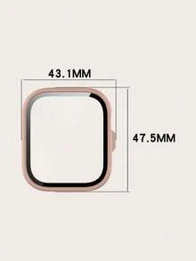 1pc Unisex Plain Color Cover Case & Screen Protector All-In-One PC Smartwatch Case Compatible With Huawei Watch Fit 4 Pro