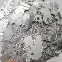 10pcs/20pcs Random Metal Cutting Dies, Small Size DIY Paper Card Craft Cutting Mold, Carbon Steel Mold For Scrapbooking, Greeting Cards, Embossing, Home Decor Projects
