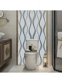 1 卷北欧风格 3D 条纹自粘壁纸 17.7 英寸 X 39.3/118.1/196.8/393 英寸 白色 易于粘贴和撕开 适用于客厅、卧室和餐厅的防潮装饰 - 白色 - 查看 8