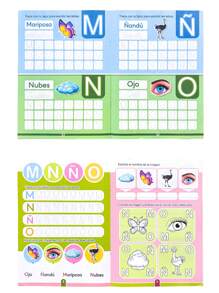 16-seitiges spanisches Malbuch und Schreibheft, mit Training zur Erkennung und zum Nachspuren von Groß- und Kleinbuchstaben. Erlernen Sie Kindergarten-Buchstaben A-Z durch Malaktivitäten, um die Buchstabenerinnerung und die Hand-Augen-Koordination zu verbessern. Schulmaterial, Geburtstagsgeschenke, Weihnachten, Neujahr.