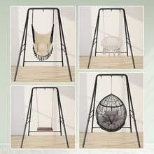 133*137*180cm Wrought Iron Four-Legged Standing 200kg Three Rings Hanging Chair Frame - Black - View 11