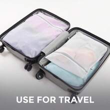 HOME GENIE Bolsas De Lavanderia De Malla Duraderas Y Suaves Para Lavar Prendas Delicadas Cremallera De Silicona Aptas Para Brasieres Lenceria Y Ropa De Bebe Bolsa De Red Para Lavado Y Secado Sin - Blanco - View 8