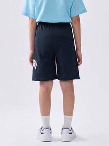 Balabala Boys' Quick-Dry Shorts, Breathable Summer Five-Point Pants, 2025 New Arrival - Dark Blue - View 4