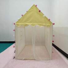1 Stück Zelt Spielhaus Innenspielhaus Spielzeughaus Prinzessin Zimmer Schloss für Zuhause, ohne Lichterkette