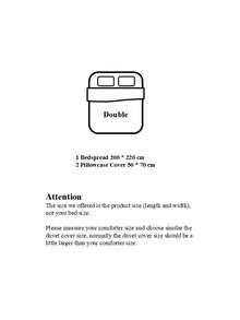 Double Size Bedspread Set – 1pc Bedspread (200x220 Cm) And 2pcs Pillowcases (50x70 Cm) - Ultra Soft, Highly Absorbent & Comfortable Luxury Bedding - Navy Blue - View 2