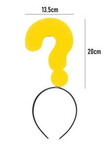 Creative Arrow & Question Mark Headband, Funny Novelty Headpiece For Concerts, Photos, Festivals, Back To School - Multicolor - View 7