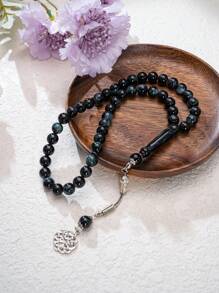 45 颗 Tassili Hasbiya 穆斯林祈祷珠手链，水晶 Misbaha - 彩色 - 查看 3