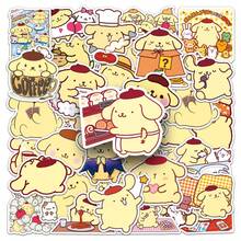 50PCS Sanrio Pudding Dog Cartoon Cute Stickers Funny Decals Kids DIY Decoration Skateboard Phone Laptop Bike Fridge PVC Waterproof Graffiti Toys - Multicolor - View 1
