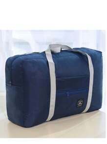 1pc Foldable Large Capacity Travel Bag, Lightweight Luggage Duffel Bag Suitable For Sports, Travel, Vacation, Back To School, Weekend Trip, Overnight, Travel Storage, Airport Travel Clothes, Travel Essentials, Luggage Bag, Christmas Gift Ideas, For Women, Girls, Mom, Mother's Friend, Birthday, Fitness Bag, Sports Bag, Training Bag, Holiday, Thanksgiving, Thank You Gift
