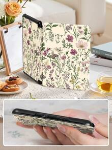 A Kindle Case With European Floral Botanical Images, Fits Kindle Paperwhite (12th Gen) 2024 , Kindle (11th Gen) 2021 , Kindle (11th Gen) 2022 , Kindle (10th Gen) 2019 , Supports Auto Wake / Hibernate, Drop-Proof On All Four Corners, Convenient And Lightweight, Romantic Gifts