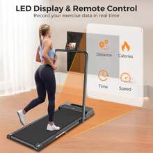 3-In-1 Walking Pad, Suitable For Walking And Jogging, Desktop Treadmill For Home And Office Use, Portable Walking Pad Treadmill, Desktop Treadmill With LED Display, Battery-Free - View 5