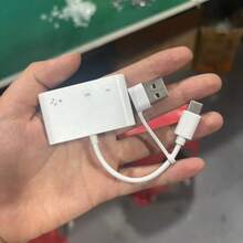Type-C+USB Dual Connector Three In One Multifunctional Card Reader TF/SD/USB Three In One Card Reader For Mobile Phones, Cameras, Drones, And Computers - White - View 5