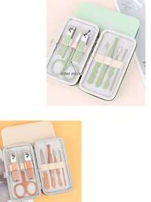 1 Piece Manicure Set Nail Clippers Set Men And Women 8 In 1 Toenail Clippers Personal Care Tools With Portable Travel Case Manicure Pedicure Tools Beauty Set Gift Suitable For Men Women Family Friends Wife Various Colors And Styles (Different Batches Do Not Affect The Use And Appearance)