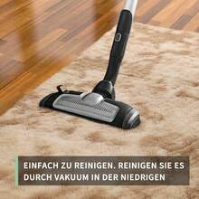 Sour Lemon Deep Pile Carpet Gray Carpet Living Room 120x160 Washable Anti-Slip Extra Large Carpets Bedroom Fluffy Modern Carpets Mat Carpets For Bedroom Room - 卡其色 - 查看 6