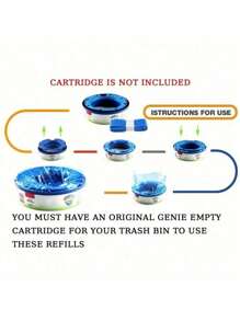 6/10pcs 4.5m Refill Diaper Disposal Bags, Diaper Pail Liners, Odor-Proof Thick Diaper Trash Bags, Suitable For Garbage Bag Baby Shower Family Decorations Gifts - Multicolor - View 5