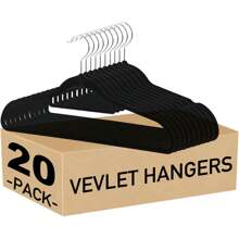 100/60/20/10/5 Packungen Premium Samtkleiderbügel mit Krawattenhalter - rutschfeste und belastbare Kleiderbügel (42cm), 360° drehbare Haken für Jacken, Hoodies, Pullover - platzsparende Samt-Anzugbügel