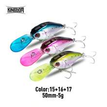 Kingdom Crazy Crankbaits Slow Sinking Fishing Lures Mini Minnow Swing Small Cranks Hard Baits 5g 50mmm Wobblers Fishing Tackle 1pc 2pcs 3pcs 6pcs