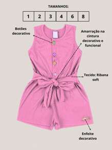 Macaquinho menina Infantil Ribana Soft - Conforto e Estilo para a sua pequena!