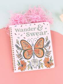 1本精美成人水彩画放松书 - 搞笑脏话花卉图案涂色书，让你捧腹大笑 - 完美的圣诞节减压礼物 - 彩色 - 查看 11