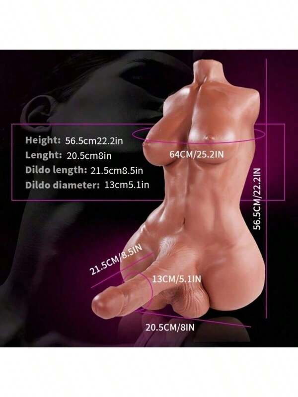 Poupée sexuelle réelle anale avec grosses bites bar avec poitrine poupée d'amour testicules hommes couple lesbien jouet sexuel adulte marron