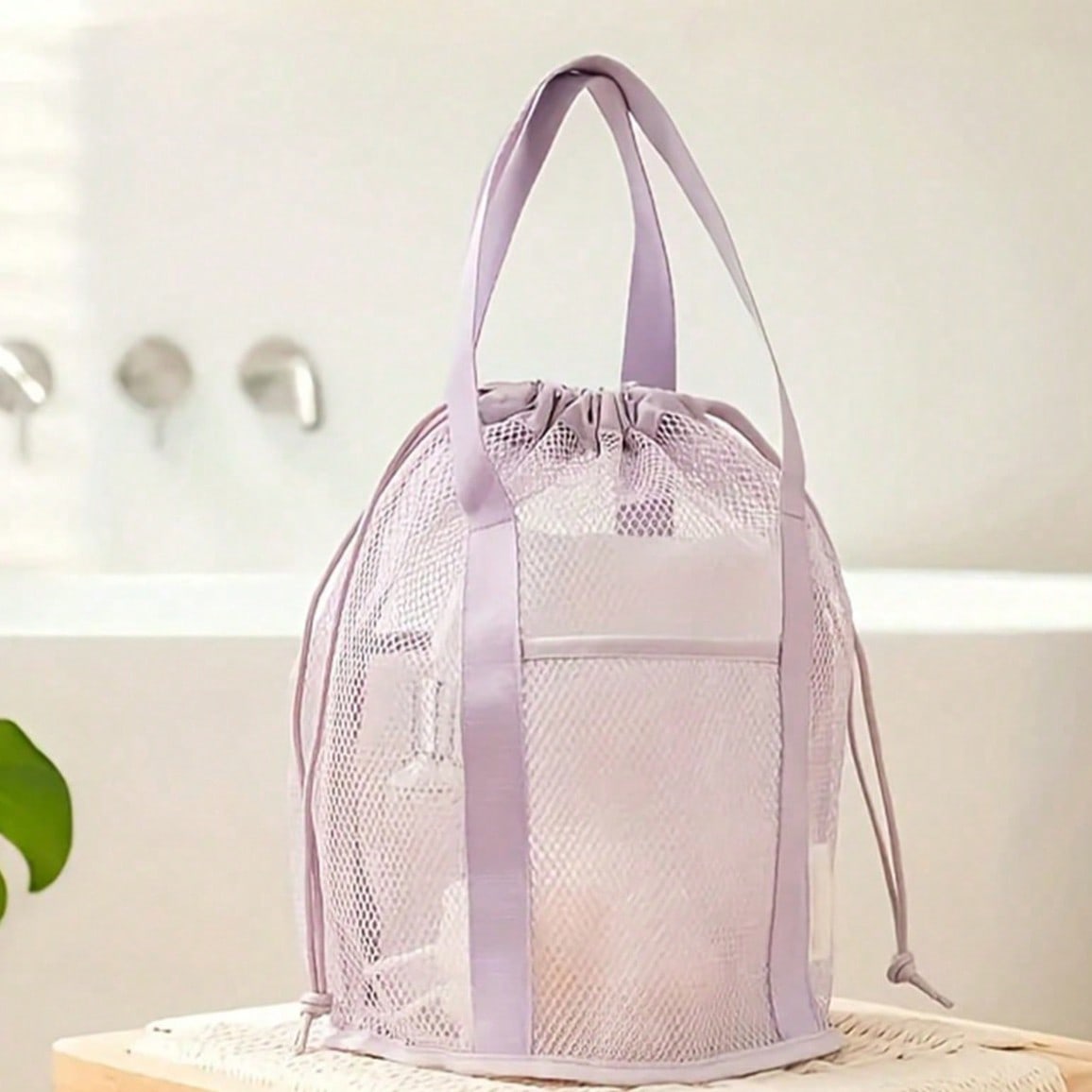 Lightweight Mesh Shower Bag, Toiletry Bag, Portable, Quick-Drying And Breathable, Lightweight, Travel Toiletry Bag, Easy To Carry, With Zipper Handle, Portable Hanging Toilet And Bathroom Organizer With Quick-Drying Technology, Portable Toiletry Bag For Gym And Traveling (Material Subject To Actual Product Specifications) Travel Essentials Bag For School Vacation Holiday Back To School Supplies Wash Bag Waterproof Toiletry Bag