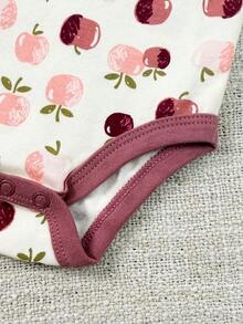 4 PCS Infant Boy Girl 0-12 Months Pure Cotton Casual Short Sleeves Cute Cartoon Baby Bodysuits Four Seasons - Multicolor - View 6