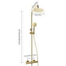 YUNRUX Retro Shower System Shower Set Shower Fitting Gold Bathroom Rain Shower With Hand Shower Shower System Rain Shower Shower Set
