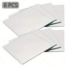 2/4/8pcs[20cm*20cm] Mirror Wall Stickers, Spliceable, Full-Length Mirror, Suitable For Bedrooms, Home Gyms, Bathrooms, Suitable For Bathrooms - Multicolor - View 10