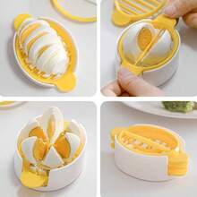 1PCS,Multifunctional Egg Cutter, Household Egg Cutter,Kitchen Creative Utility Knife For Easy Cutting Of Eggs And Diced, Convenient Breakfast Supplies, Family Dinner Supplies, Party Supplies - Màu vàng - Xem 2