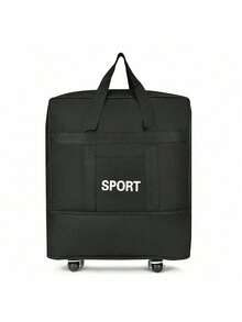 Maletón expandible, maleta rodante plegable para viajes y viajes de negocios - Negro - Ver 1