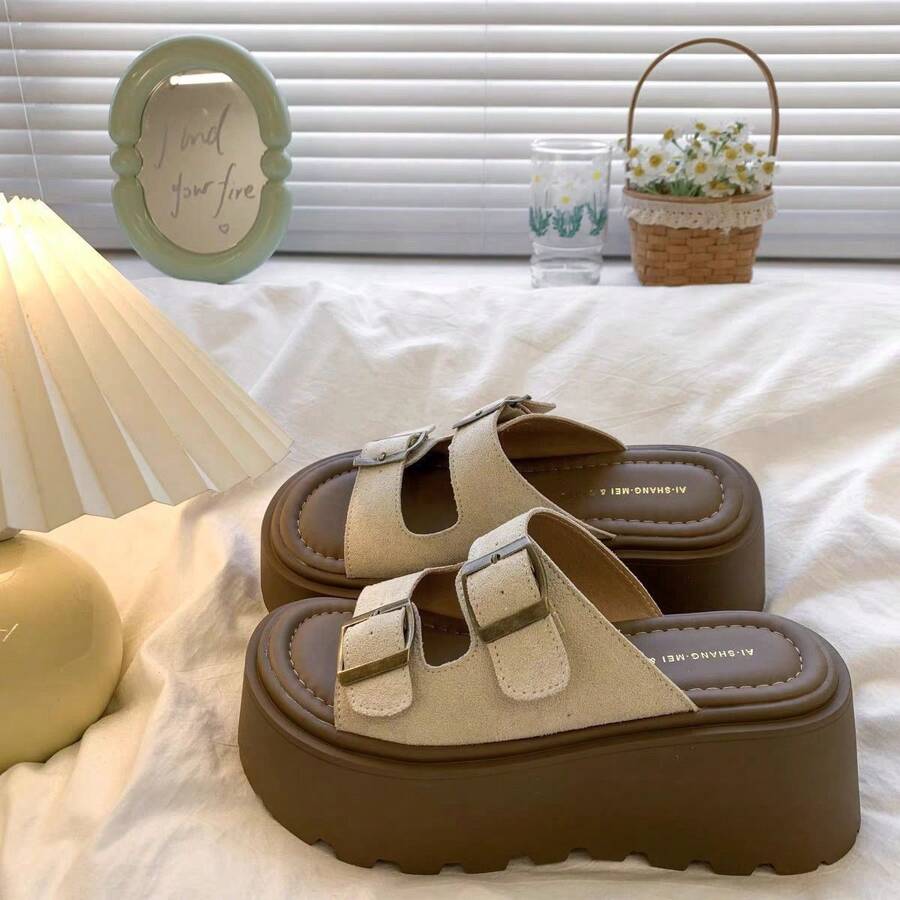 Women Sport Sandals - 杏色專櫃版 - 查看 1