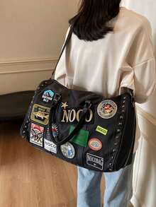 Retro Commuter New Multi-Function Handbag, Travel Bag, Large Capacity Short-Distance Business Trip Bag, Travel Bag, Luggage Storage Bag, Carry-On Bag, Dry And Wet Separation, Lightweight, Student Large Tote Bag, Simple Multi-Function Gym Bag, Shoulder Strap Commuter Travel Bag Bag For School School Accessories School Stuff Travel Essentials Holiday Vacation Duffle Bag Luggage Suitcase Travel Bag For Women