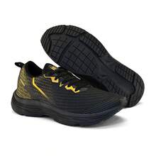 Sports Shoes + Watch + Infily Socks For The Gym Walking Running - Black and Gold - View 4