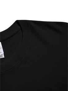 Men's T-Shirt 100% Premium Cotton Short Sleeve EGYPTIAN PRINT STRAIGHT DESIGN Regular Size Round Neck Plain Casual Fashion - 黑色 - 查看 3