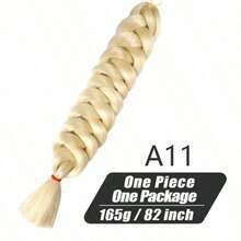 Xpression 合成钩针接发适用于钩针扭辫，专业级，男女通用，多种长度可选，可打造惊艳发型，非常适合 DIY 节日派对、狂欢节、音乐节和度假造型，合成大辫子钩针接发 Expression 编织接发 Yaki 直发女式巨型编织发 Kanekalon 大辫子日常佩戴 - 彩色 - 查看 23