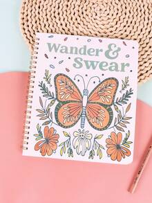 1本精美成人水彩画放松书 - 搞笑脏话花卉图案涂色书，让你捧腹大笑 - 完美的圣诞节减压礼物 - 彩色 - 查看 7