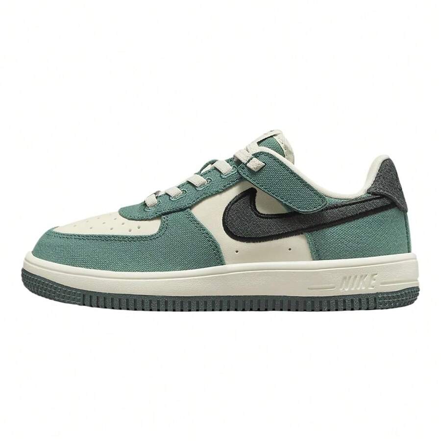 Preschool Nike Air Force 1 Low EasyOn LV8 3 Coconut Milk/Vintage Green (HJ4293 100) - 綠色 - 查看 1