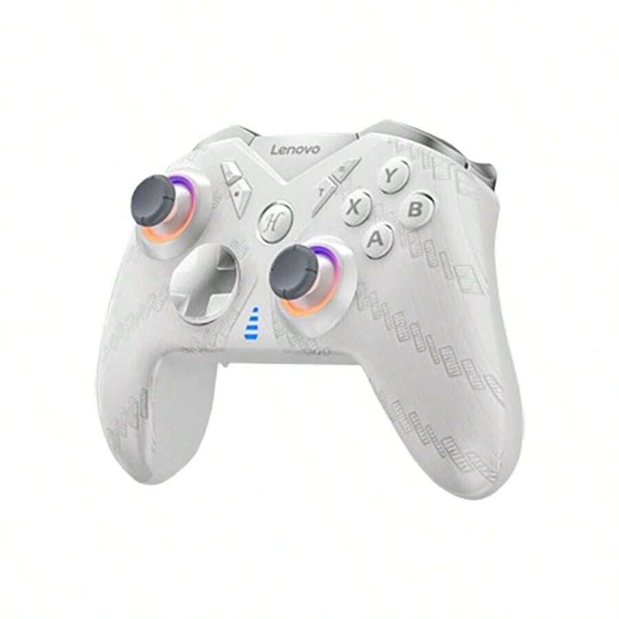 Lenovo S05 霍爾手柄 雙3D霍爾搖桿+雙霍爾扳機 全機械微動按鍵 三模連接（藍牙/2.4G/USB-C） 防汗矽膠握把 職業戰隊訓練裝備 - 光輝白 - 查看 1