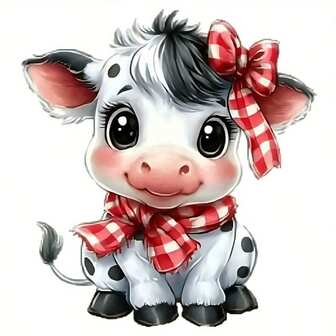 1 pieza/2 piezas/3 piezas Pegatinas de vaca lindas de vinilo - Pegatinas autoadhesivas impermeables excelentes para personalización de ropa DTF en vaqueros, camisetas y decoración de mochilas DIY, bolsas de lona